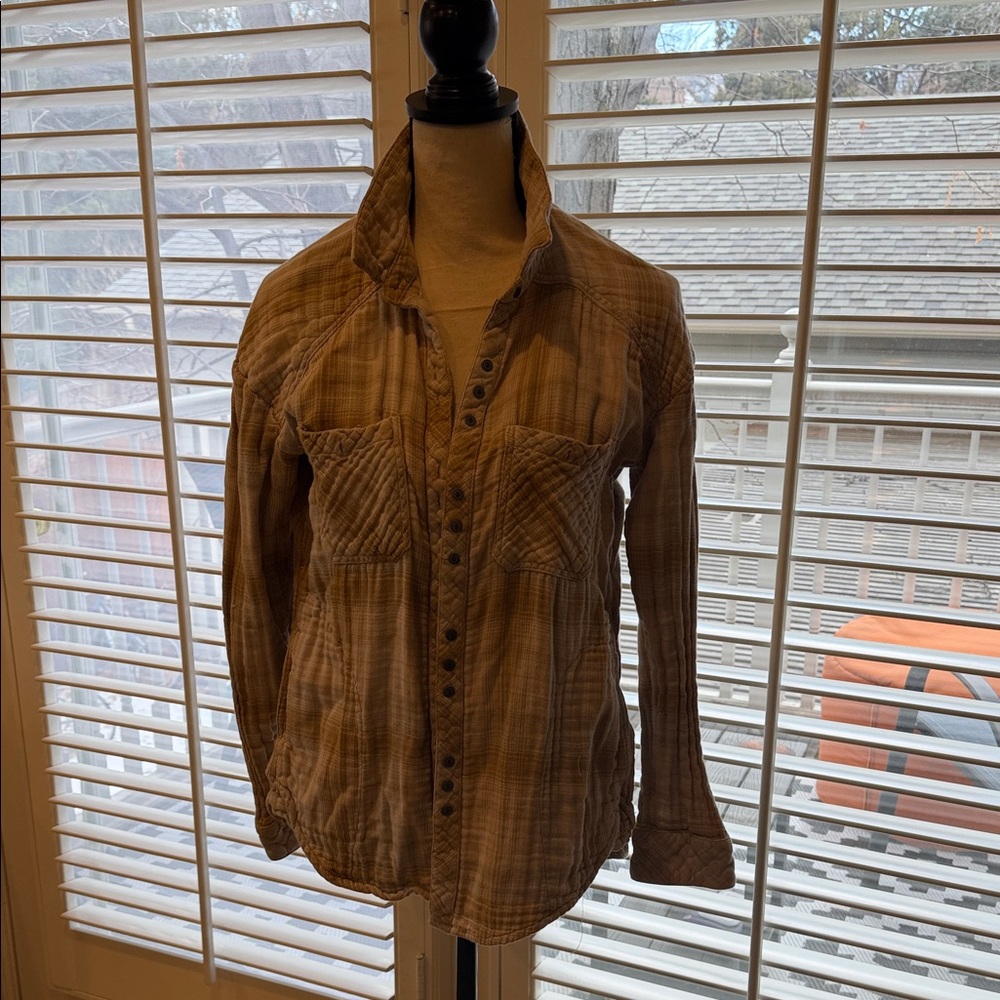 Free People Button-Up flannel